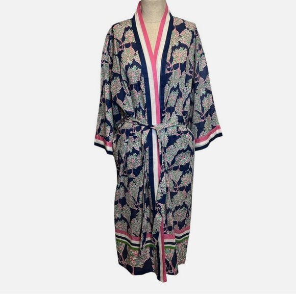 Jean Pierre Klifa Paris Kimono Robe - Picture 2 of 6
